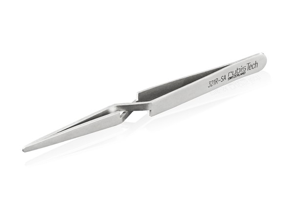 Rubis C45-SA Tweezers, Reverse Action, Anti-Wicking, AWG 24-26,  Antimagnetic, Stainless Steel